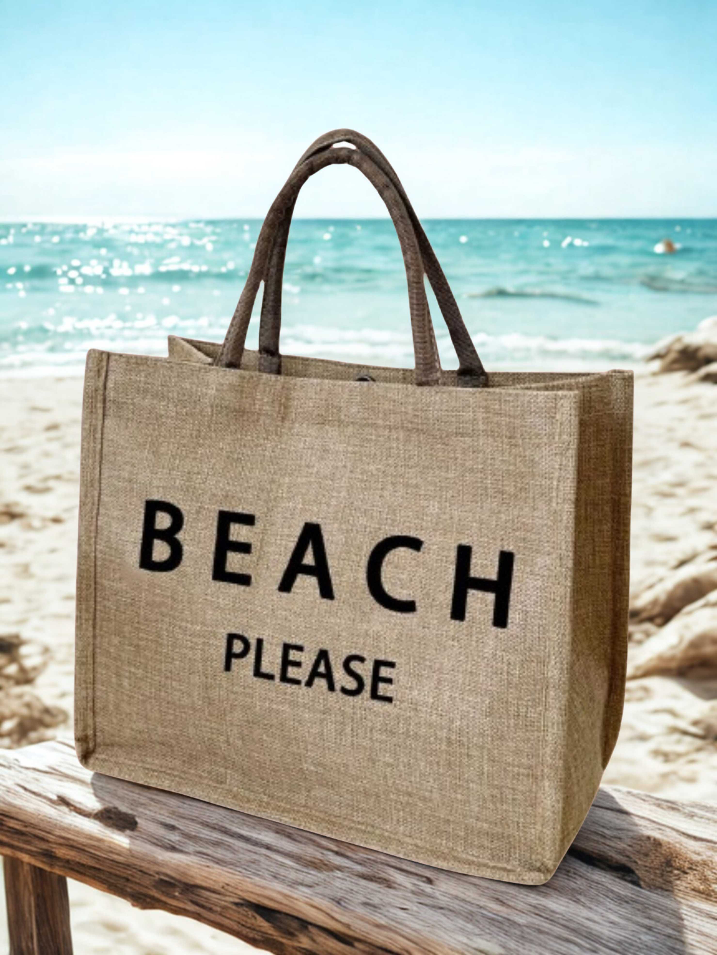 Jute beach bag J-068